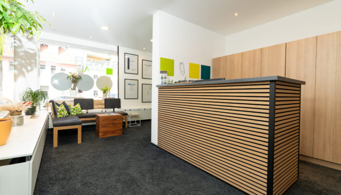 Empfangsbereich des Ellertal Akustik Fachgeschäft Schesslitz.